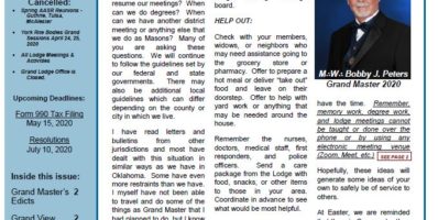 April 2020 Oklahoma Mason Magazine